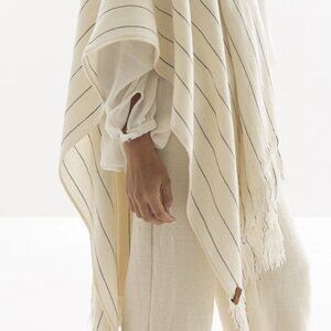 SHAWL BILTI (BLACK) (MERINO - BABY LLAMA - COTTON)